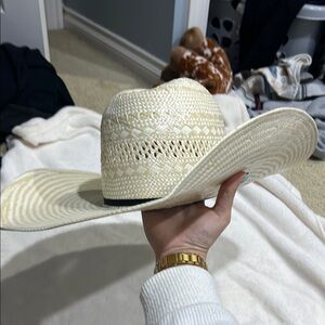 Stylish Cream Straw Hat
